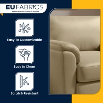 Luxury Soft Feel Leather Look FabricR Grey2