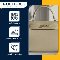 Luxury Soft Feel Leather Look FabricR Grey2