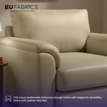 Luxury Soft Feel Leather Look FabricR Grey2