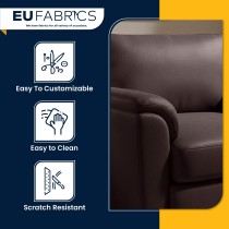 Luxury Soft Feel Leather Look FabricR Grey2