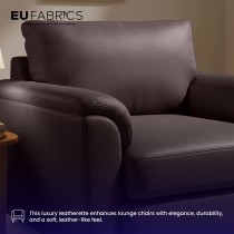 Luxury Soft Feel Leather Look FabricR Grey2