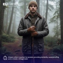 Cotton Canvas Waxed Fabric Red2