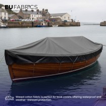 Cotton Canvas Waxed Fabric Red2