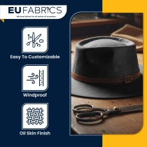 Cotton Canvas Waxed Fabric Red2