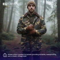 Cotton Canvas Waxed Fabric Red2