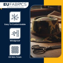 Cotton Canvas Waxed Fabric Red2