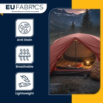 Cotton Canvas Waxed Fabric Red2