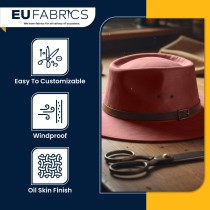 Cotton Canvas Waxed Fabric Red2