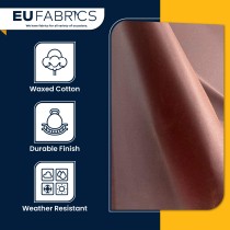 Cotton Canvas Waxed Fabric Red2