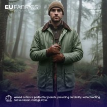 Cotton Canvas Waxed Fabric Red2