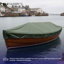 Cotton Canvas Waxed Fabric Red2