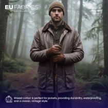 Cotton Canvas Waxed Fabric Red2