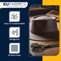 Cotton Canvas Waxed Fabric Red2