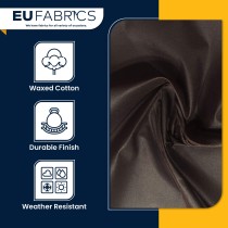 Cotton Canvas Waxed Fabric Red2