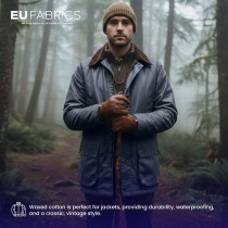 Cotton Canvas Waxed Fabric Red2