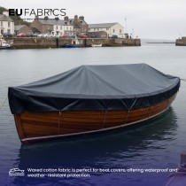 Cotton Canvas Waxed Fabric Red2