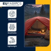 Cotton Canvas Waxed Fabric Red2