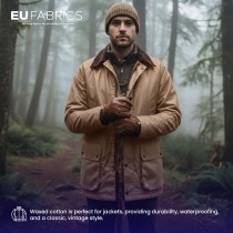 Cotton Canvas Waxed Fabric Red2