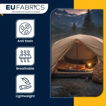 Cotton Canvas Waxed Fabric Red2