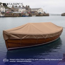 Cotton Canvas Waxed Fabric Red2