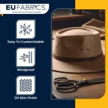 Cotton Canvas Waxed Fabric Red2