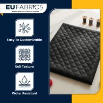 Diamond Stitched Leatherette black