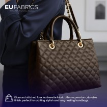 Diamond Stitched Leatherette black