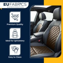 Diamond Stitched Leatherette black