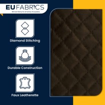 Diamond Stitched Leatherette black