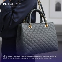 Diamond Stitched Leatherette black