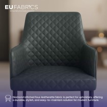 Diamond Stitched Leatherette black