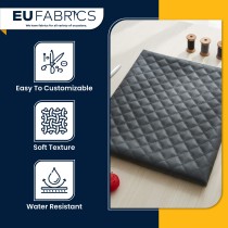 Diamond Stitched Leatherette black