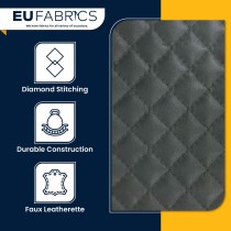 Diamond Stitched Leatherette black