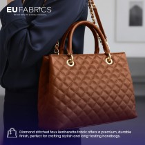 Diamond Stitched Leatherette black