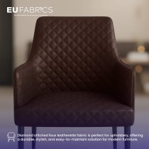 Diamond Stitched Leatherette black