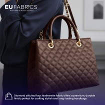 Diamond Stitched Leatherette black