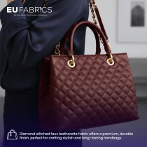 Diamond Stitched Leatherette black