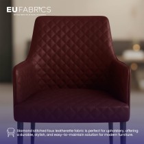 Diamond Stitched Leatherette black