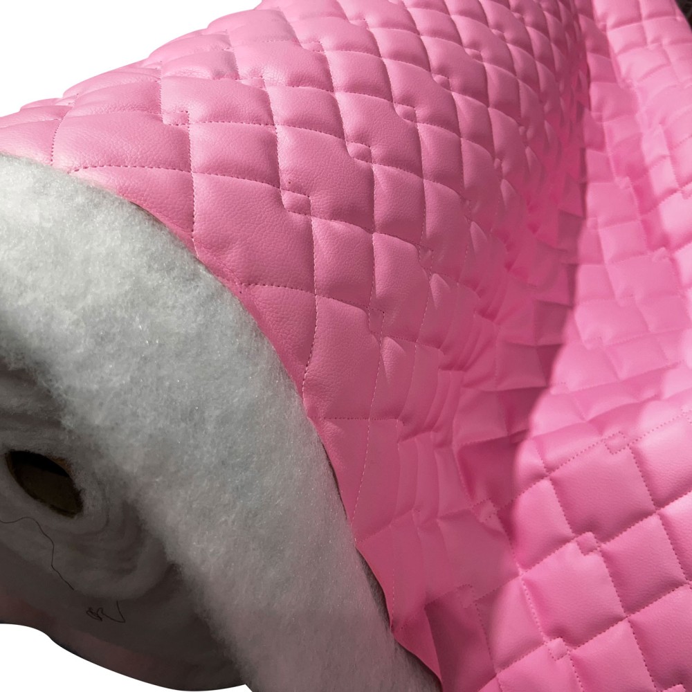 Quilted Leatherette Fabric Upholstery