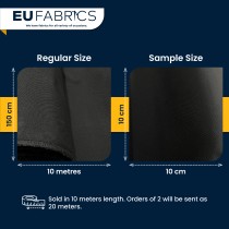 Black 17.5oz Waxed Cotton Canvas Fabric 10m | EU Fabrics