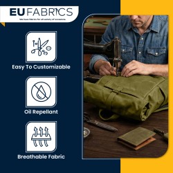 Heavy Dry Wax Army Duck Fabric Clearance | EU Fabrics