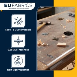 Clear PVC Fabric 0.25mm Fire Retardant | EU Fabrics