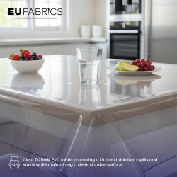 Clear PVC Fabric 0.25mm Fire Retardant | EU Fabrics