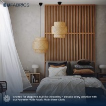 Polyester Voile Fabric - Sheer Curtain Cloth | EU Fabrics