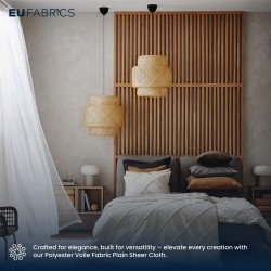 Polyester Voile Fabric - Sheer Curtain Cloth | EU Fabrics
