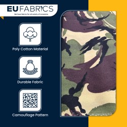 Poly Cotton Drill Camouflage Fabric