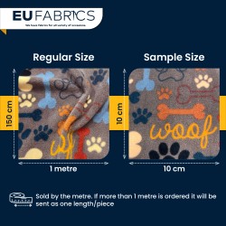 Dog Print Cuddle Fleece Fabric