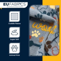 Dog Print Cuddle Fleece Fabric
