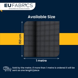 Waterproof Waxed Cotton Fabric Check Pattern