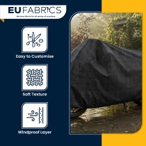 Waterproof Waxed Cotton Fabric Check Pattern